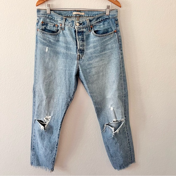 Levi's Denim - Levi’s Medium Wash Distressed Wedgie Jeans Sz 31